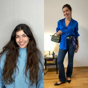 Antes e depois Clara